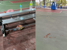 檳榔汁、垃圾亂丟…8千萬球場骯髒日常，半夜想打球竟破壞電箱鎖頭 公所人員悲嘆：好無力